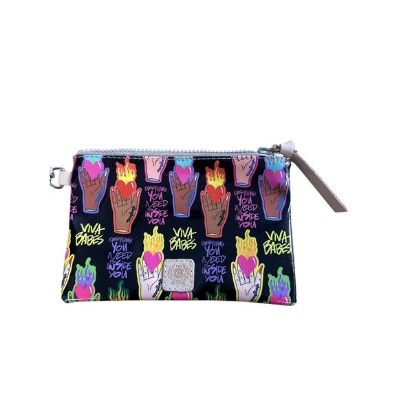 Consuela MTRA Wristlet Cardholder Set Colorful Graphics & Inspirational Text - Picture 2 of 12